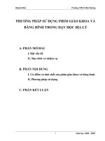 Phương pháp sử dụng phim giáo khoa và băng hình trong dạy học Địa lý