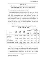 Phân tích hiệu quả hoạt động kinh doanh của NHNo& PTNT huyện Lấp Vò tỉnh Đồng TháP