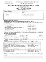 KIỂM TA LS-ĐL CUỐI KÌ I(CKTKN)