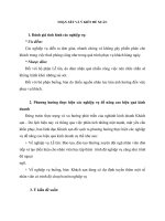 NHẬN XÉT VÀ Ý KIẾN ĐỀ XUẤT