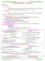 Giáo án ôn thi HKI phần Hinh Học 10