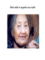 Mỏi mắt ở người cao tuổi