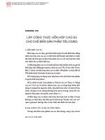 Lập công thức hỗn hợp cao su cho chế biến sản phẩm tiêu dùng