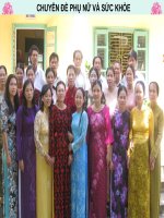 chuyên đề phụ nữ và sức khỏe