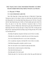 THỰC TRẠNG CHẤT LƯỢNG THẨM ĐỊNH TÌNH HÌNH  TÀI CHÍNH DOANH NGHIỆP TRONG HOẠT ĐỘNG TÍN DỤNG TẠI VPBANK