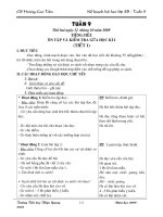 Kế hoạch bài học tuần 9 lớp 3