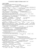 Trắc nghiệm hidrocacbon 11 NC