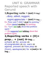 GRAMMAR OF UNIT 6
