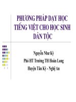Dạy TV cho HS dân tộc