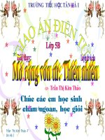 Bai :Luyện từ và cau : Tuần 9