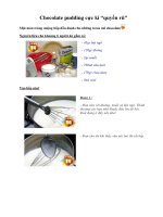 Chocolate pudding cực kì “quyến rũ”