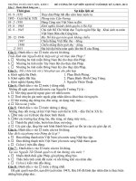 đề cương ôn tập môn Lịch sử cuối HKI (2010 - 2011)