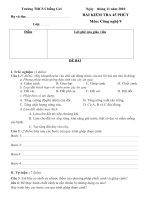 Bài kiểm tra 45'''' Công nghệ 9_2010