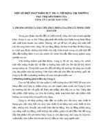 MỘT SỐ BIỆN PHÁP NHẰM DUY TRÌ VÀ MỞ RỘNG THỊ TRƯỜNG TIÊU THỤ SẢN PHẨM CỦA