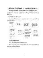 NỘI DUNG BẢO ĐẢM VẬT TƯ CHO SẢN XUẤT TẠI CHI NHÁNH PHÍA BẮC TỔNG CÔNG TY XÂY DỰNG HÀ NỘI