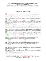 ÔN THI ĐH CHUYÊN ĐỀ KIM LOẠI