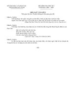 Đề và Hướng dẫn chấm kiểm tra Học kì I môn Ngữ văn lớp 9 - Năm học 2008-2009 (Đà Nẵng)