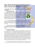 THỰC TRẠNG VỀ HOẠT ĐỘNG KINH DOANH XUẤT KHẨU NGÀNH HÀNG THỦ CÔNG MỸ NGHỆ TẠI CÔNG TY HÀNG THỦ CÔNG VIỆT NAM MAI