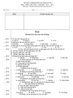 Đề trắc nghiệm tiếng việt.định kì lần 1