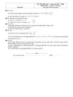 Đề thi Học kì 1 Toán 11 - Đề số 10