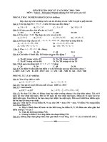 Đề thi HK I Toán+Vật Lí 6(có đáp án)