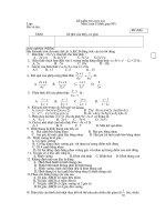 kiểm tra học kì I toán 8(có ma trận)