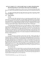 KẾT QUẢ NGHIÊN CỨU VÀ MỘT SỐ BIỆN PHÁP CẢI THIỆN TÌNH HÌNH KINH DOANH NGOẠI HỐI CỦA NGÂN HÀNG TMCP VIỆT NAM EXIMBANK