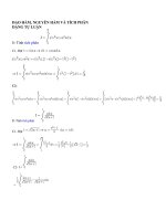 đạo hàm, nguyên hàm, tích phân