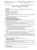 KẾ HOẠCH THÁNG 10 - TỔ 5