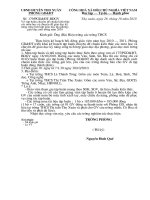 Công văn tập huấn chuẩn kiến thức và tích hợp kỹ năng sống 2010