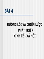 Đường lối và chiến lược phát triển kinh tế - xã hội