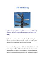 Mở lối đi riêng