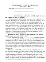 phụ huynh phát biểu tại buổi lễ 20 -11