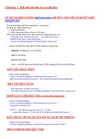 Chương 7: Kết nối tới một Cơ sở dữ liệu