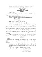 ĐỀ KIỂM TRA CHẤT LƯỢNG HSG LỚP 5 (Lần 3)