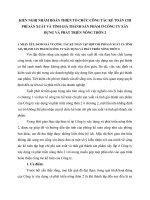 KIẾN NGHỊ NHẰM HOÀN THIỆN TỔ CHỨC CÔNG TÁC KẾ TOÁN CHI PHÍ SẢN XUẤT VÀ TÍNH GIÁ THÀNH SẢN PHẨM Ở CÔNG TY XÂY DỰNG VÀ PHÁT TRIỂN NÔNG THÔN 2