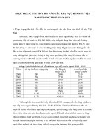 THỰC TRẠNG THU HÚT FDI VÀO CÁC KHU VỰC KINH TẾ VIỆT NAM TRONG THỜI GIAN QUA