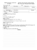Đề kiểm tra toán 8 đầu năm học 2010-2011