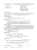 DAP AN DE THI HOC SINH GIOI 12 HA NOI Vong 2