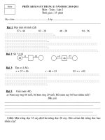 Đề thi tháng 11- 2010