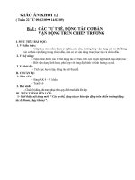 CÁC TƯ THẾ, ĐỘNG TÁC CƠ BẢN