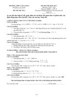 ĐỀ THI THỬ KHỐI 10 SỐ 2