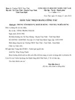 Mẫu giấy xác nhận là giáo viên