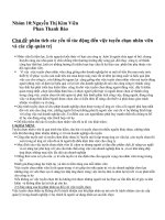 Phân tích các yếu tố tác động đến việc tuyển chọn nhân viên và các cấp quản trị