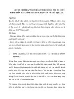 MỘT SỐ GIẢI PHÁP NHẰM HOÀN THIỆN CÔNG TÁC TỔ CHỨC KIỂM TOÁN  TÀI CHÍNH DOANH NGHIỆP VỪA VÀ NHỎ TẠI AASC