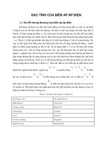 ĐẶC TÍNH CỦA BIẾN ÁP ÁP ĐIỆN