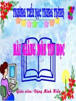 Tập gõ các phím ở hàng phím số.