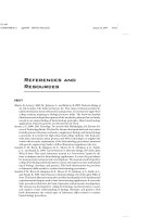 References and Resources