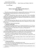 Kế hoạch kiểm tra Đội học kỳ I(2010-2011)