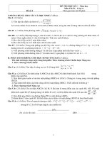 Đề thi Học kì 1 Toán 11 - Đề số 4